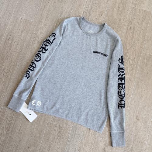 1:1 Quality CH Vertical Gothic Word Waffle Thermal Long Sleeve T-Shirt