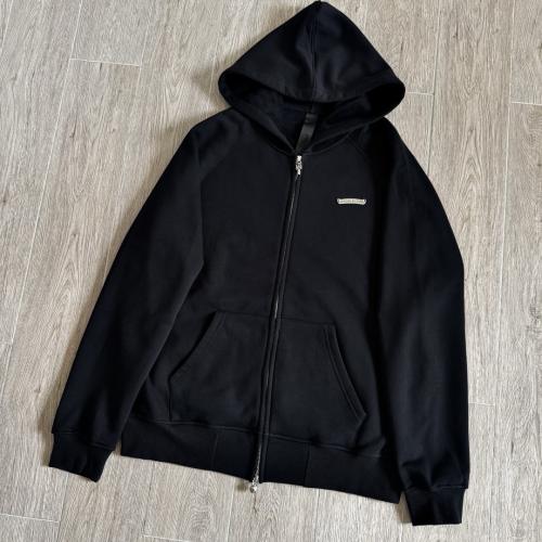 1:1 Top Quality CH Hollywood Three Cross Black Full Zip Hoodie