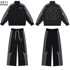 Godspeed Gray Black Lightning G Logo Zip Tracksuit Set