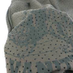 Saint Vanity Rhinestone Perforated Hoodie Short Set