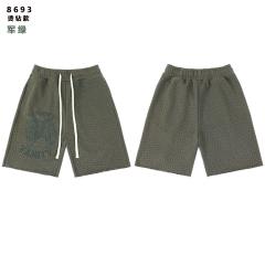Saint Vanity Rhinestone Perforated Hoodie Short Set
