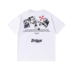 OW Renaissance Religious Oil Painting Photo Collage Dual Print Short Sleeve T-shirt