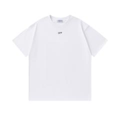 OW Newspaper Collage Arrow Dual Front Back Short Sleeve T-shirt