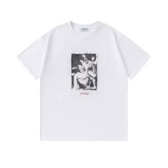 OW Renaissance Religious Oil Painting Photo Collage Dual Print Short Sleeve T-shirt