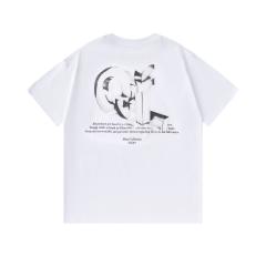 OW 3D Metallic Arrow & Of Letter Dual Front Back Short Sleeve T-shirt