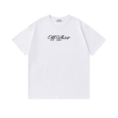 OW Scissors Outline Arrow Dual Front Back Short Sleeve T-shirt