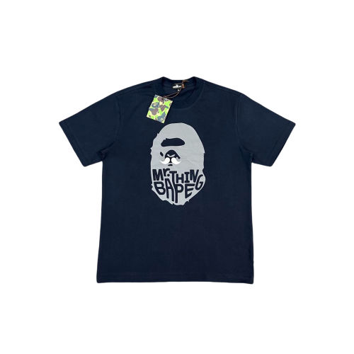1:1 quality Bape Ape Beard Letter Print Tee 2 colors