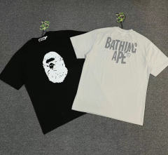 1:1 Quality Bape Ape Big Ape Logo T-Shirt Black White