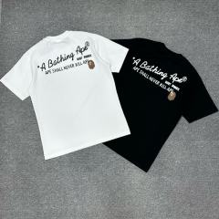 1:1 quality Bape Hand Painted Graffiti Ape Head Print Tee 2 colors