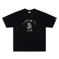 A Bathing Ape Bape FW25 City Camo Luminous Ape Head Front Print Short Sleeve T-shirt