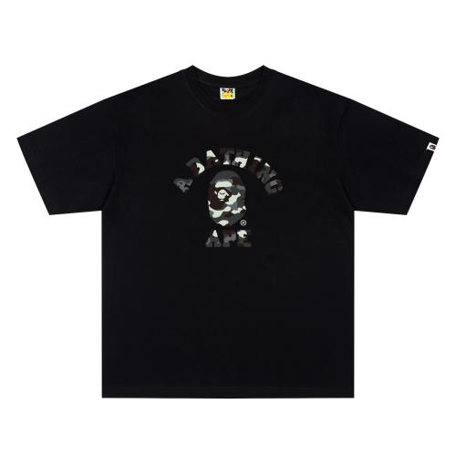 A Bathing Ape Bape FW25 City Camo Luminous Ape Head Front Print Short Sleeve T-shirt