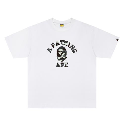 A Bathing Ape Bape FW25 City Camo Luminous Ape Head Front Print Short Sleeve T-shirt