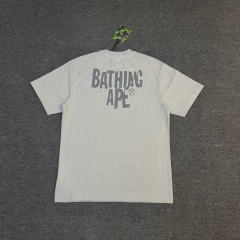 1:1 Quality Bape Ape Big Ape Logo T-Shirt Black White