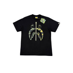 1:1 quality Bape Shark Zipper Print Tee 2 colors