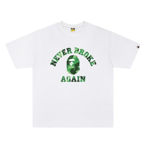 A Bathing Ape Bape × YoungBoy Never Broke Again Camo Arch Ape Head Dual Front Back Print Short Sleeve T-shirt