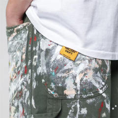 1:1 Top Quality Gallery Dept Paint Splatter Carpenter Work Shorts