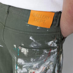 1:1 Top Quality Gallery Dept Paint Splatter Carpenter Work Shorts