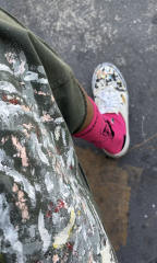 1:1 Top Quality Gallery Dept Paint Splatter Carpenter Work Shorts