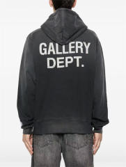 1:1 Quality Gallery Dept Paint Splatter Fade Wash Hoodie Dual Print Drawstring Pullover Sweatshirt