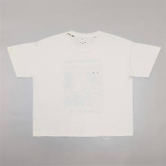 1:1 Top Quality Paly Hollywood Anxiety Has Many Faces Raw Distressed T-shirt