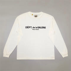 1:1 Top Quality Gallery Dept DÉPT. de la GALERIE Paris Front Print Long Sleeve Tee