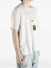 1:1 Top Quality Paly Hollywood Anxiety Has Many Faces Raw Distressed T-shirt