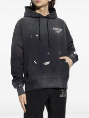 1:1 Quality Gallery Dept Paint Splatter Fade Wash Hoodie Dual Print Drawstring Pullover Sweatshirt