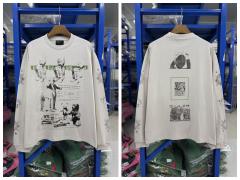 ERD Vintage Teddy Doll Collage Print Long Sleeve Tee