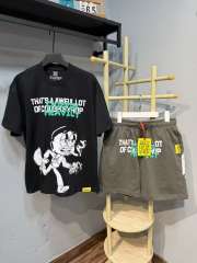 Anime Character Letter Print T-Shirt & Shorts Casual Streetwear Set 21 colors 29288563