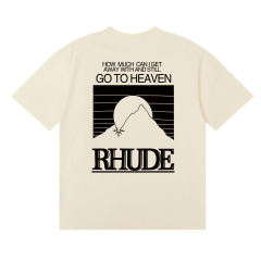 Contrasting color sunset print Tee 3 colors 29355903