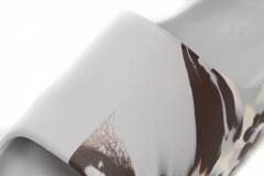 A Y**zy Slide Enflame Oil Painting White Grey GZ5553