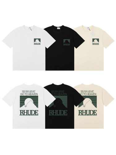 Green letter sunset print Tee 3 colors 29356402
