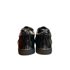 1:1 quality version 27872523 Black Mesh Heel Leather Low Top Shoes