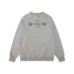 ERD Heather Grey Raglan Crewneck Pullover ERD Figure Graphic "The Dream That Don’t Go Away" Sweatshirt