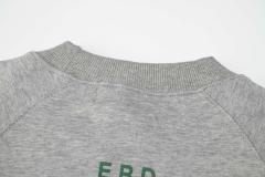 ERD Heather Grey Raglan Crewneck Pullover ERD Figure Graphic "The Dream That Don’t Go Away" Sweatshirt