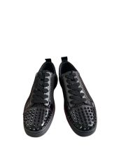 1:1 quality version 27877940 Snake Pattern Front Toe Studded Patchwork Low Top Shoes