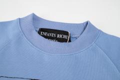 ERD Light Blue Raglan Crewneck Pullover ERD Nun Sketch Portrait Graphic Vintage Sweatshirt