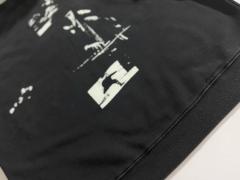 ERD Black Vintage Washed Crewneck European University Text Print Retro Grunge Sweatshirt