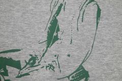 ERD Heather Grey Raglan Crewneck Pullover ERD Figure Graphic "The Dream That Don’t Go Away" Sweatshirt
