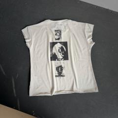 ERD Enfants Riches Déprimés Raw Edge Cap Sleeve Tee The Cycle of Abuse Vintage Photo Collage Graphic Gothic Street Top