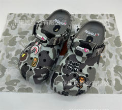 Bape x Crocs Clogs Camo Sandals Men Women Size 4-11 Purple