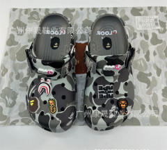 Bape x Crocs Clogs Camo Sandals Men Women Size 4-11 Purple