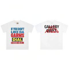 American Retro Casual Dual Front Multi Tone Block Slogan Back Layered Word Graphic Cotton Tee 29358823