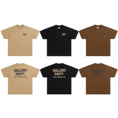 Gallery Dept Classic T-shirts Brown Black Khaki