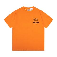 Retro orange base logo graffiti Washed Print tee