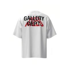 American Retro Casual Dual Front Multi Tone Block Slogan Back Layered Word Graphic Cotton Tee 29358823