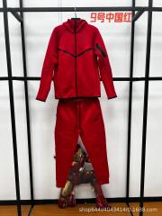 Nik* Tech Fleece Tracksuit Red