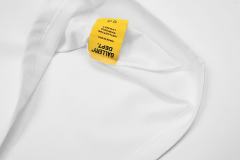 American Retro Casual Dual Front Multi Tone Block Slogan Back Layered Word Graphic Cotton Tee 29358823