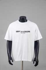 Minimalist French Text Print Crew Neck Loose Fit Casual Cotton Tee 2 colors 29356385