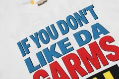 American Retro Casual Dual Front Multi Tone Block Slogan Back Layered Word Graphic Cotton Tee 29358823